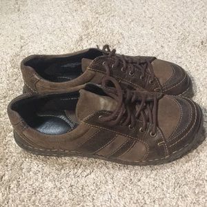 BORN Brown Leather Oxford Shoes size 7.5 M/W